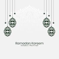 Ramadan kareem Islamitisch festival decoratief elegant achtergrond ontwerp vector