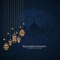 Ramadan kareem Islamitisch festival decoratief elegant achtergrond ontwerp vector