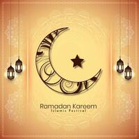 Ramadan kareem Islamitisch festival decoratief elegant achtergrond ontwerp vector