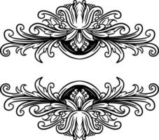 vector ornament kader bloemen bruiloft decoratie