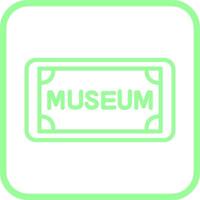 museum label vector icoon