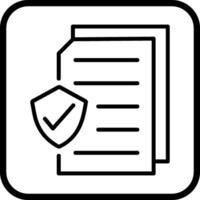 beveiligen document vector icoon
