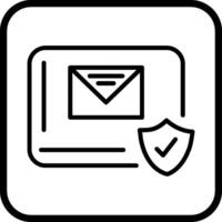 mail bescherming vector icoon