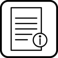 informatie document vector icoon