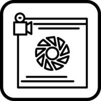 camera lens vector icoon