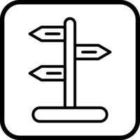 wegwijzer vector pictogram