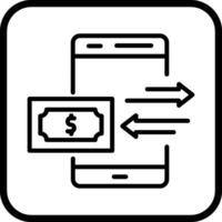 geld overmaken vector icon