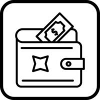 geld van portemonnee vector icoon