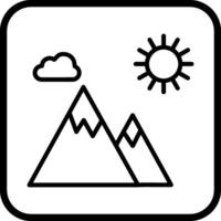 berg vector pictogram