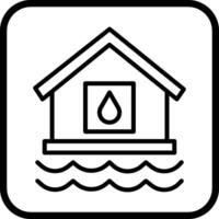 water huis vector icoon