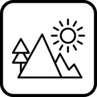 berg vector pictogram