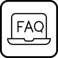 FAQ vector icoon