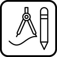 tekening gereedschap vector icoon