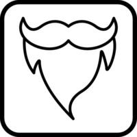 baard en snor ii vector icoon