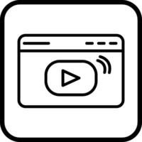 video streaming vector icoon