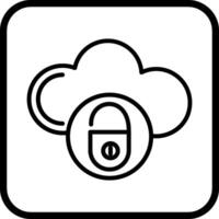 veilige cloud vector icon