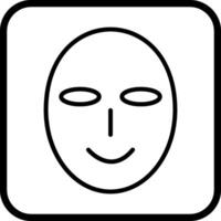 oude gezicht masker vector icoon