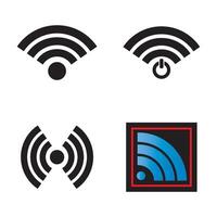 Wifi icoon logo vector ontwerp sjabloon