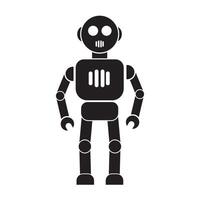 robot icoon logo vector ontwerp sjabloon