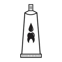 tandpasta icoon logo vector ontwerp sjabloon