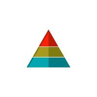 piramide icoon vector ontwerp sjabloon