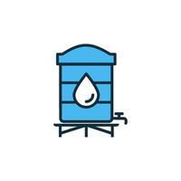 water tank icoon vector ontwerp Sjablonen