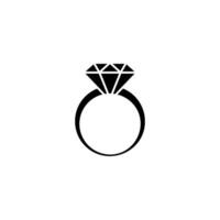 ring diamant icoon vector ontwerp Sjablonen