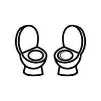 toilet icoon vector ontwerp sjabloon