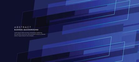 abstract donker blauw helling bedekking achtergrond met modern meetkundig plein vorm grafisch element. marine blauw strepen diagonaal papier besnoeiing banier pak voor brochure, poster, website, kop, zakelijke vector