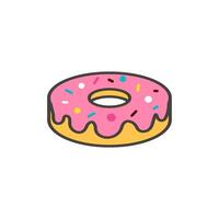 donuts icoon vector ontwerp Sjablonen gemakkelijk