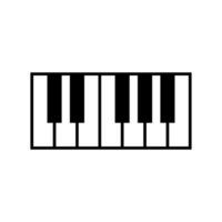 piano toetsenbord icoon vector ontwerp sjabloon