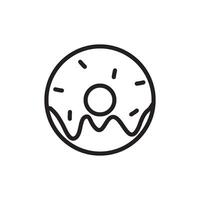 donuts icoon vector ontwerp Sjablonen gemakkelijk