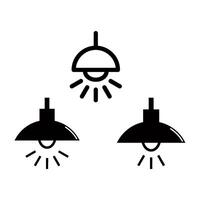 lamp licht icoon vector ontwerp sjabloon