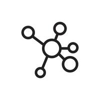 molecuul icoon vector ontwerp sjabloon