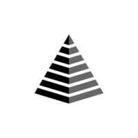 piramide icoon vector ontwerp sjabloon