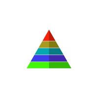 piramide icoon vector ontwerp sjabloon