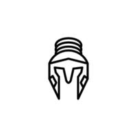 spartaans krijger helm icoon vector ontwerp Sjablonen