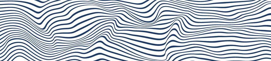 minimalistisch abstract patroon met golvend lijnen en strepen, gebogen in meetkundig dans. zwart en wit eenvoud in grafisch ontwerp. vlak vector illustratie geïsoleerd Aan wit achtergrond.