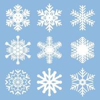 kerst sneeuwvlok collectie vector