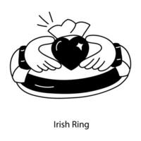 modieus Iers ring vector