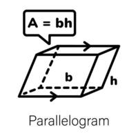modieus parallellogram concepten vector