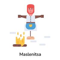 modieus maslenitsa concepten vector