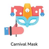 trendy carnavalsmasker vector