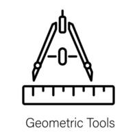 modieus meetkundig gereedschap vector