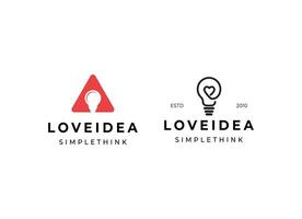 logo sjabloon vers idee, denken, lamp, gloeilamp. merk, branding, bedrijf, zakelijk, identiteit, logo. schoon en modern stijl ontwerp vector