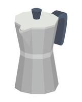 koffie moka pot met witte achtergrond vector