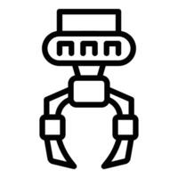 robot arm speelgoed- icoon schets vector. kiosk grijper vector