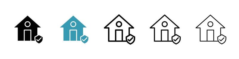 huis verzekering pictogram vector