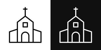 kerk vector pictogram