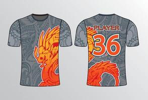 allemaal sport- team Jersey ontwerp met een elegant gespannen en wild kijken voor allemaal uw gewoontjes, mode en sportkleding vector